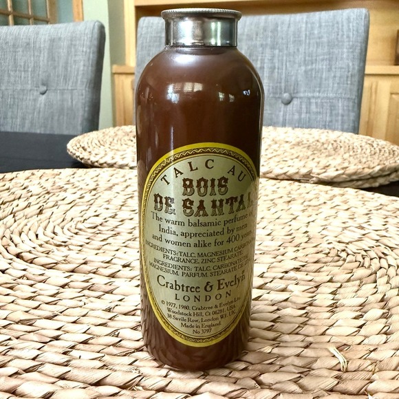 Crabtree & Evelyn Other - Crabtree & Evelyn Mysore Sandalwood Balsamic Powder Perfume 1980 3.5oz 85% Full